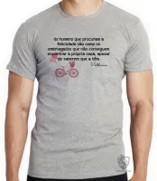 Camiseta adulto ou infantil Voltaire felicidade - Foto 4