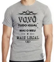 Camiseta adulto ou infantil Vovô é tudo igual mas o meu é mais legal - Foto 3
