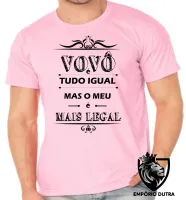 Camiseta adulto ou infantil Vovô é tudo igual mas o meu é mais legal - Foto 4