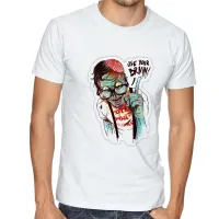 Camiseta adulto ou infantil Zombie use your brain cerebro caveira - Foto 3