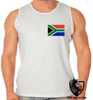 Camiseta Regata adulto ou infantil bandeira Africa do sul - Foto 2