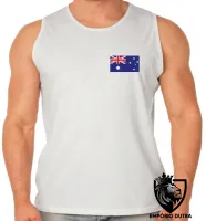 Camiseta Regata adulto ou infantil bandeira Austrália oceania - Foto 2