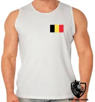 Camiseta Regata adulto ou infantil bandeira Bélgica europa - Foto 2