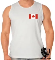 Camiseta Regata adulto ou infantil bandeira Canadá america norte - Foto 2