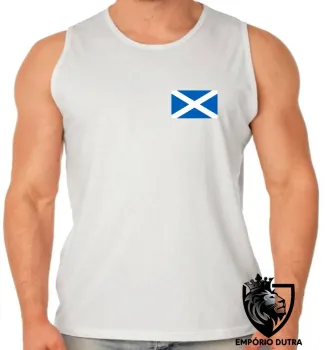 Camiseta Regata adulto ou infantil bandeira Escócia reino unido - Foto 2
