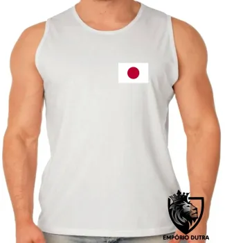 Camiseta Regata adulto ou infantil bandeira Japão oriental - Foto 2