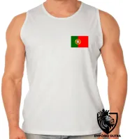 Camiseta Regata adulto ou infantil bandeira Portugal - Foto 2