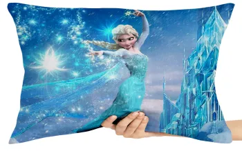 Capa de Almofada ou Travesseiro Frozen Elza magia