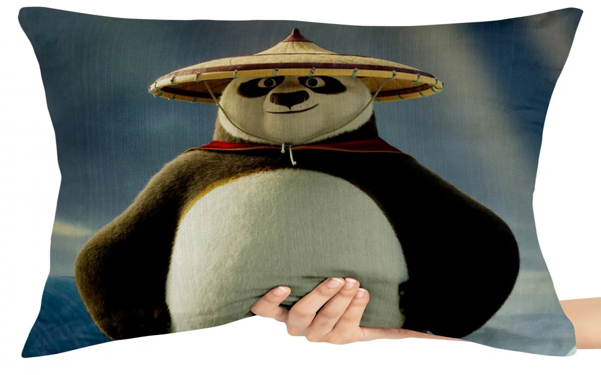 Capa de Almofada ou Travesseiro Kung Fu Panda Po Imagem