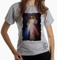 Baby look blusa Feminina Jesus Cristo DEUS coração sagrado cristão REI - Foto 3