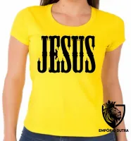 Baby look blusa Feminina Jesus Cristo DEUS Cristão nosso Rei - Foto 4