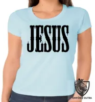 Baby look blusa Feminina Jesus Cristo DEUS Cristão nosso Rei - Foto 5