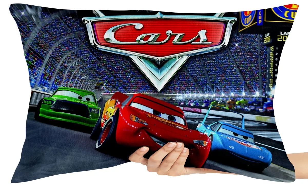 Capa de Almofada ou Travesseiro McQueen corrida Imagem