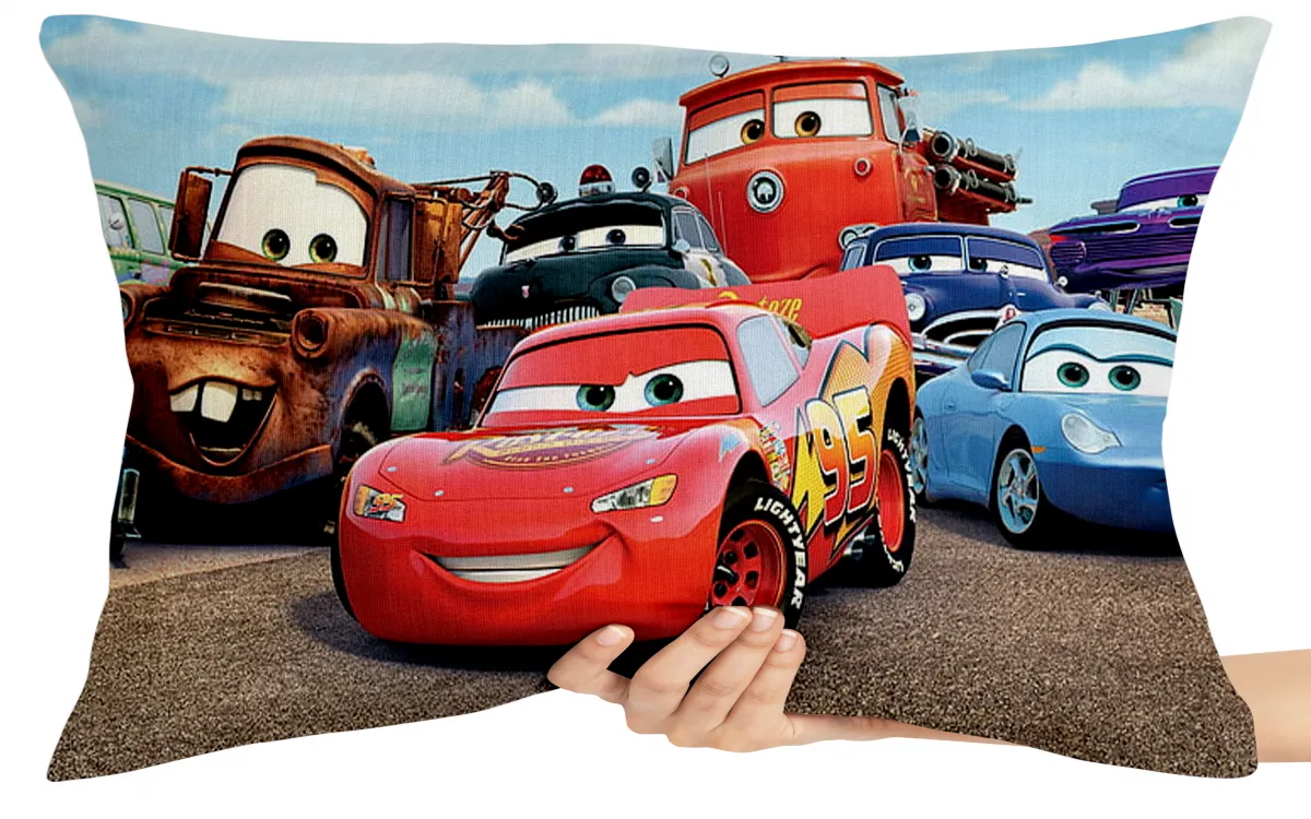 Capa de Almofada ou Travesseiro McQueen e amigos