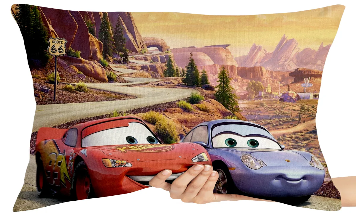 Capa de Almofada ou Travesseiro McQueen e Sally