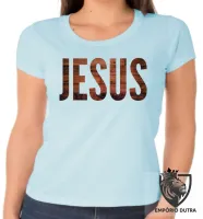 Baby look blusa Feminina Jesus Cristo DEUS madeira YESHUA - Foto 5