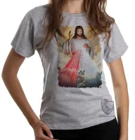 Baby look blusa Feminina Jesus meu guia - Foto 4