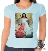 Baby look blusa Feminina Jesus meu guia - Foto 6