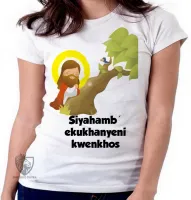 Baby look blusa Feminina Jesus Cristo siyahamba - Foto 3