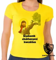 Baby look blusa Feminina Jesus Cristo siyahamba - Foto 5