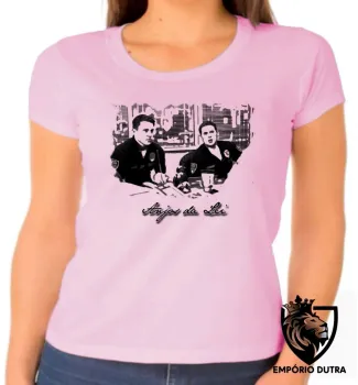 Baby look blusa Feminina Anjos da Lei filme policial tiras