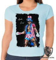Baby look blusa Feminina Apollo Creed Rocky Balboa - Foto 5