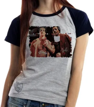 Baby look blusa Feminina Apollo creed Rocky balboa boxe - Foto 2