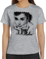 Baby look blusa Feminina Audrey Hepburn atriz america - Foto 3
