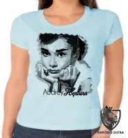 Baby look blusa Feminina Audrey Hepburn atriz america - Foto 6