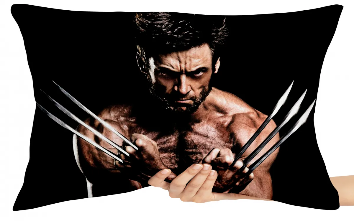 Capa de Almofada ou Travesseiro Wolverine garras