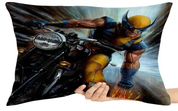 Capa de Almofada ou Travesseiro Wolverine moto