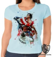 Baby look blusa Feminina Balboa luta - Foto 2