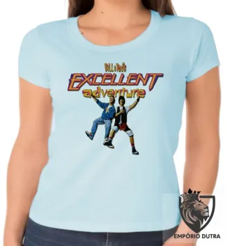 Baby look blusa Feminina Bill and Ted filme antigo - Foto 2