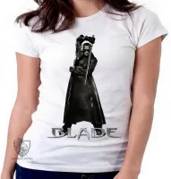 Baby look blusa Feminina Blade Wesley Snipes vampiro - Foto 2