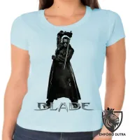 Baby look blusa Feminina Blade Wesley Snipes vampiro - Foto 4