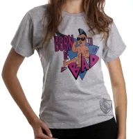 Baby look blusa Feminina Born to be bad schwarzenegger irmãos gêmeos - Foto 4
