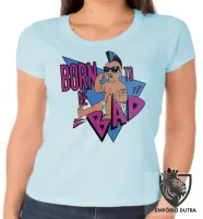 Baby look blusa Feminina Born to be bad schwarzenegger irmãos gêmeos - Foto 6
