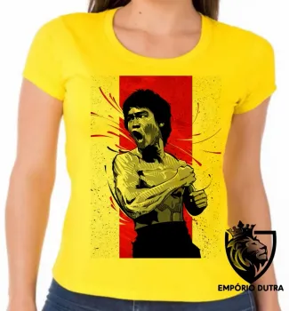 Baby look blusa Feminina Bruce Lee - Foto 2