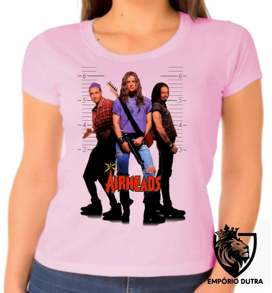 Baby look blusa Feminina cabeças de vento filme antigo Imagem