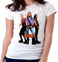 Baby look blusa Feminina cabeças de vento filme antigo - Foto 5