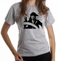 Baby look blusa Feminina Capitão Jack Sparrow pirata caribe - Foto 6