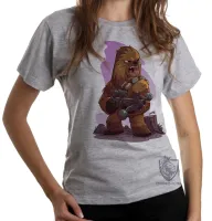 Baby look blusa Feminina Chewbacca desenho - Foto 6