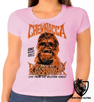 Baby look blusa Feminina Chewbacca kashyk
