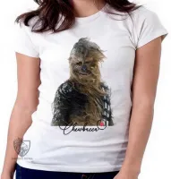 Baby look blusa Feminina Chewbacca vento - Foto 6