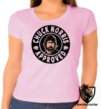 Baby look blusa Feminina chuck norris approved luta marcial mma vale tudo