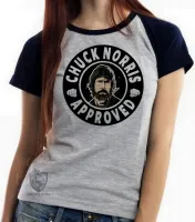 Baby look blusa Feminina chuck norris approved luta marcial mma vale tudo - Foto 5