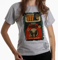 Baby look blusa Feminina Cobra sylvester stallone rambo - Foto 6