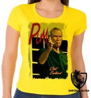 Baby look blusa Feminina Clint Eastwood faroeste ator - Foto 4