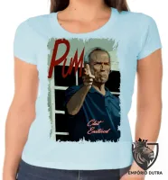 Baby look blusa Feminina Clint Eastwood faroeste ator - Foto 5
