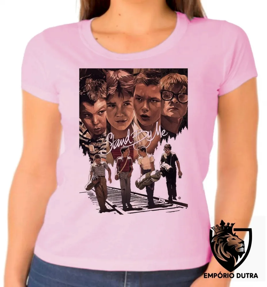 Baby look blusa Feminina Conta comigo filme antigo stand by me Imagem